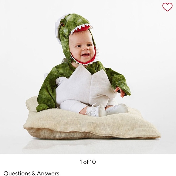 Pottery Barn Kids Green Dinosaur Costume - Picture 2 of 6